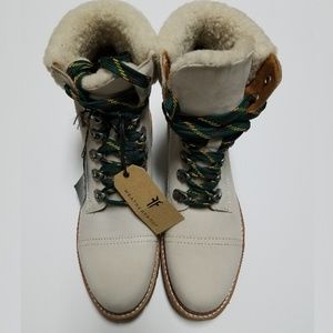 frye samantha hiker ivory